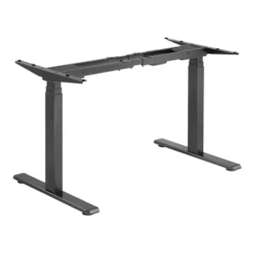 Brateck M08-23DE čierna / Výškovo nastaviteľná stolová podnož / elektricky nastaviteľná výška / 62-128cm / nosnosť 100kg (BRM0823DE)