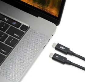 OWC Thunderbolt 4 (2 m) čierna / Kábel / USB-C / 40 Gb/s / 100 W PD (OWCCBLTB4C2.0M)