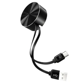 USAMS US-SJ164 čierna / Navíjací dátový kábel / USB Type-C / 1m / 2A (TCUSBZH01)
