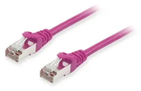 Equip Cat6a S/FTP fialová / Sieťový kábel / RJ-45 / 0,25 m / PoE+ / LSZH plášť (606801)