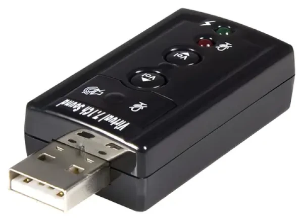 StarTech USB zvukový adaptér / Externí zvuková karta / 7.1 kanálů / USB / C-Media CM108 (ICUSBAUDIO7)