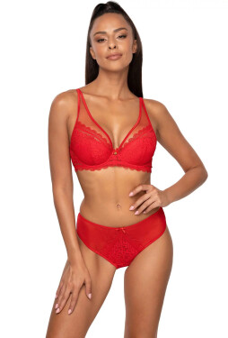 Dámska push-up podprsenka M-0198/11 Estelle Red - MAT 75D červená