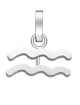 Rosefield Oceľový prívesok Vodnár The Pendant PE-Silver-Aquarius-S