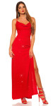 Sexy KouClaMaxi evening gown with WOW!back cutout black Einheitsgroesse