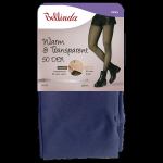 Dámske teplé pančuchy 50 DEN WARM & TRANSPARENT 50 DEN - BELLINDA - modrá M