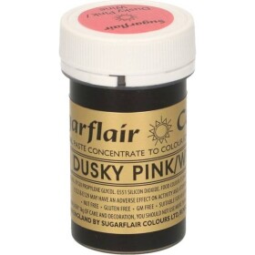 Gélová farba dusky pink 25 g - Sugarflair - Sugarflair