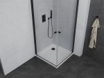 MEXEN/S - PRETORIA duo sprchovací kút 90 x 90 cm, transparent, čierny + vanička vrátane sifónu - 852-090-090-70-02-4010B 852-090-090-90-02-4010B