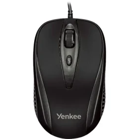 YENKEE Quito čierna / Optická myš / 2400 DPI / 4 tlačidlá / USB / 1.45m (45012280)