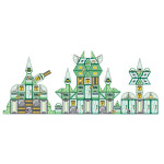 Mamido Vesmírna magnetická stavebnica Vesmírna stanica 4D 172 dielikov