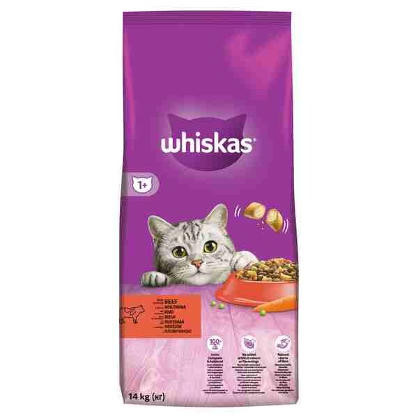 WHISKAS suché Hovädzie - 14kg