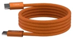 Adam Elements iLinio C100 oranžová / Magnetický kábel / USB-C - USB-C / 100W / 2 ks (ACBADC100SETOR)