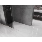 MEXEN/S - Velar L Sprchová zástena posuvná Walk-in 90 x 200, grafit 8 mm, nikel kartáčovaný 871-090-003-43-97
