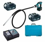 Makita DVR850RTE / Aku zhutňovač betónu 240 cm / 18V / 2x 5 Ah (DVR850RTE)