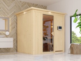 Domáca finská sauna (47829) Karibu Bodin, rozmery š. 196 × h. 151 × v. 198 cm
