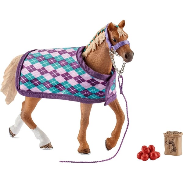 Schleich Horse Club 42360 Anglický plnokrvník dekou