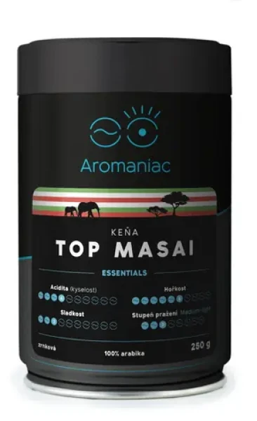Keňa Top Masai zrnková / Káva / Dóza / 250 g