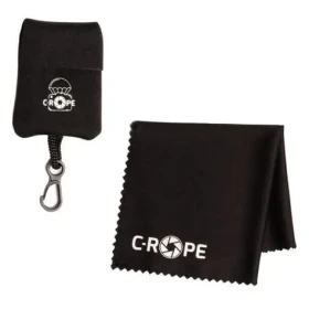 C-ROPE Čistiaca utierka s neoprénovým puzdrom čierna / Čistiaca utierka / Mikrovlákno / Univerzálna (CRP-MFT-SGL-BLK-2)