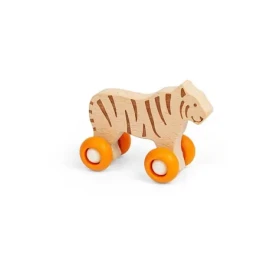Bigjigs Toys Zvieratko na kolieskach Safari Tiger