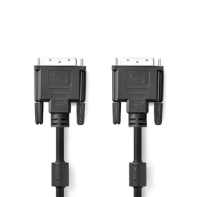 Nedis DVI-D kábel 24+1 MM 3M čierny / DVI kábel / 2560x1600 / poniklovaný / PVC (CCGP32001BK30)