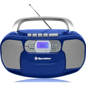 ROADSTAR RCR-4635UMPBL modrá / Rádio s CD prehrávačom / FM / PLL / CD / MP3 / 3.5mm / Kazeta (7621800033185)