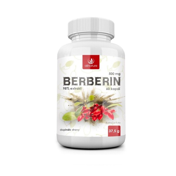 ALLNATURE Berberín extrakt 98% 500 mg 60 kapsúl