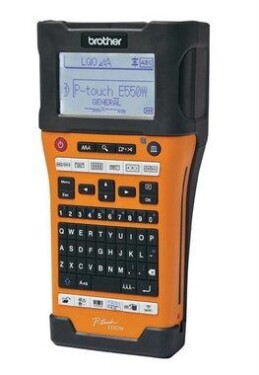 Brother PT-E550WVP / tlačiareň samolepiacich štítkov / 180 dpi / LCD / USB / Wi-Fi / kufor (PTE550WVPYJ1)