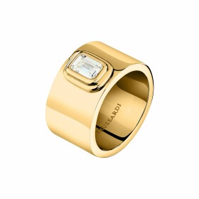 Trussardi Trblietavý pozlátený prsteň z ocele T-Design TJAYV0201 52 mm