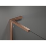 MEXEN/S - Velar L sprchovací kút, posuvné dvere 100 x 75, transparent, meď kartáčovaná 871-100-075-03-65