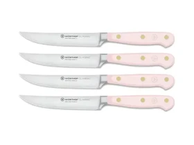 Wüsthof Sada 4 nožov na steaky Classic Colour 12 cm Pink Himalayan Salt / rovné ostrie (1061760404)