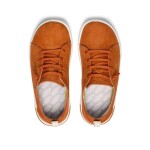Kompromisné detské barefoot tenisky KEEN KNX LACE YOUTH gold flame/star white - 35