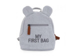 Childhome Detský batoh My First Bag Canvas Grey / 24 x 8 x 20 cm (CWKIDBCGA)