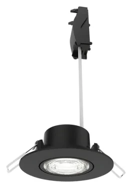 Philips Cilantro 5W 4000K čierna / LED podhľadové svietidlo / 550lm / 9cm / IP20 (929004721331)