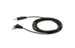 Equip / Prepojovací kábel / Jack 3,5 mm - Jack 3,5 mm / zalomený / 2,5 m / čierny (147084)