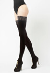 Dámske samodržiace pančuchy Ester 60 den Black - Knittex 5-XL černá