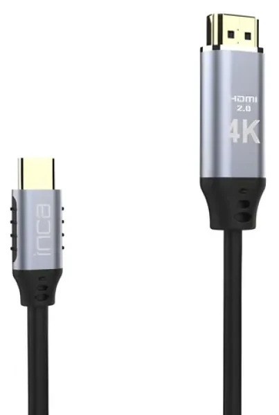 INCA ITCH-02TX / Kabel USB-C - HDMI / 4K 30Hz / pozlacené konektory / 2 m (ITCH-02TX)