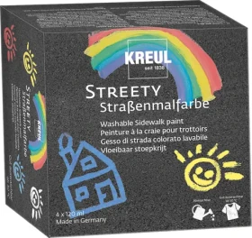 KREUL Tekutá krieda Streety / 4x120 ml / 4 farby / na vodnej báze (43100)