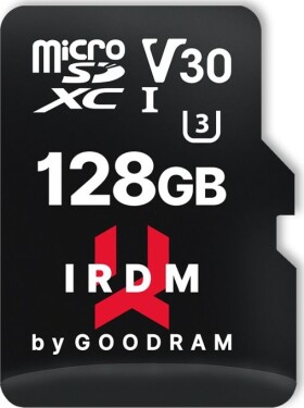 GoodRam IRDM MicroSDXC 128 GB Class 10 UHS-I/U3 V30 (LEC-TGD-IRM3AA1280R12)