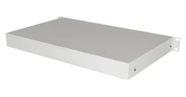 Lanberg 19" 1U šedá / Zásuvka do racku / hĺbka 270 mm / nosnosť 30 kg (AK-2002-S)
