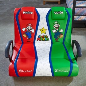 X Rocker X Rocker Mario Bros Gaming Bodensessel 2.1 rot-weiß-grün