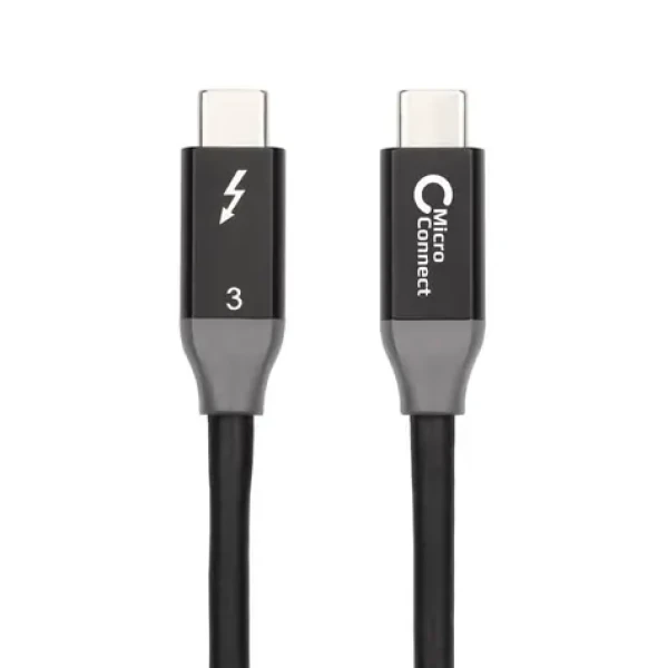 MicroConnect kábel Thunderbolt 3 1m čierna / 20Gbits/s (TB3010)