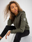 RUE PARIS khaki prošívaná bomber kapucí