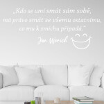 Veselá Stena Samolepka Slogan Jana Wericha Farba: fialová, Veľkosť: 100 x 42 cm