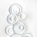 Bastion Collections Keramický tanier Iris Blue Poppy Ø 19 cm