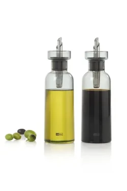 AdHoc AromaPour tmavé sklo / Sada dávkovačov oleja a octu / 300 ml / borosilikátové sklo / 4v1 uzáver (BZ77)