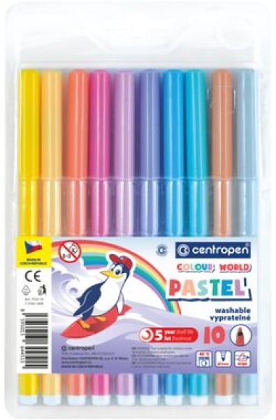 Centropen Fixy PASTEL 10 farieb (138789)