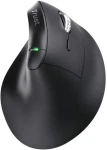 Trust Vyran čierna / Bezdrôtová ergonomická myš / vertikálna / 4800 DPI / 8 tlačidiel / RF + Bluetooth (26107)