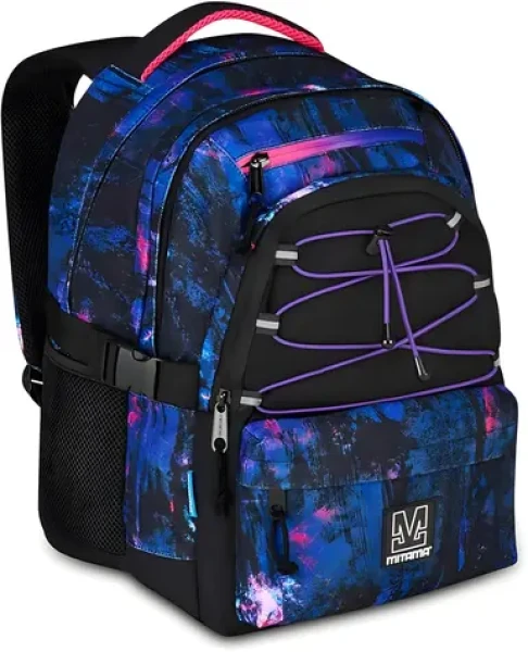 Mitama BDBF Purple Brush / Školský batoh / 30 l / 3 komory / USB vstup / vodeodolný (64755)