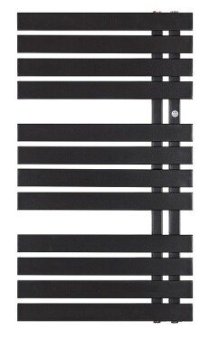 Instalprojekt - Kúpeľňový radiátor POP STAR - Farba radiátora - Čierna, Rozmer radiátora - 500 × 1505 mm, výkon 550 W RADPOP501531