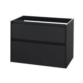 Mereo Opto, kúpeľňová skrinka 81 cm, čierna CN941S