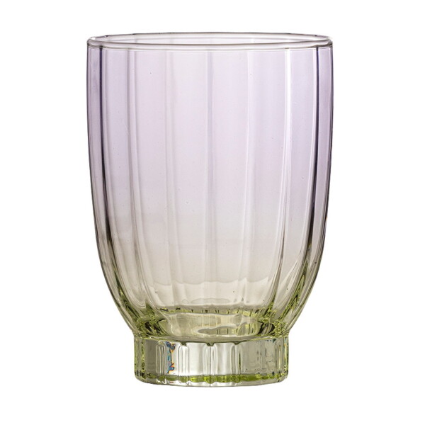 Bloomingville Pohár na vodu Nicoline 330 ml fialovo-zelená